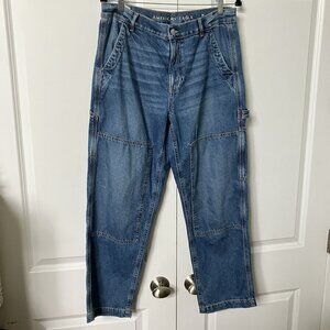 American Eagle 90's Straight Cargo Jeans Womens 12 Short